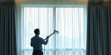 Commercial curtain steam cleaning service connewarre-vic hotels offices