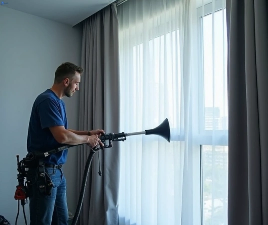 Professional curtain steam cleaning process equipment Matty Curtain Cleaning connewarre-vic