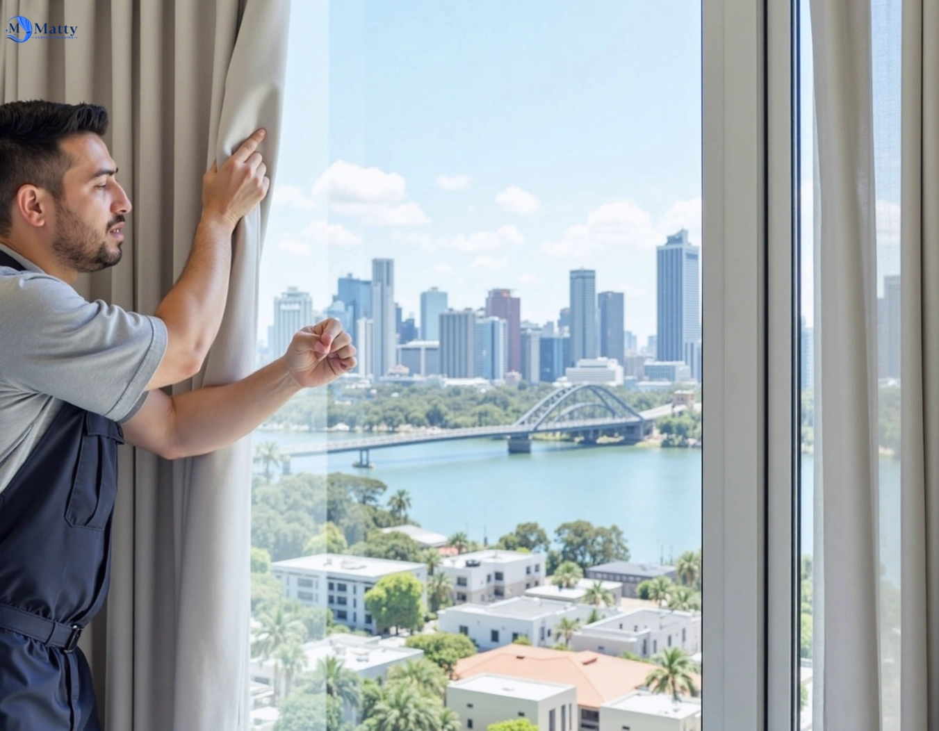 Professional curtain steam cleaning service connewarre-vic QLD by Matty Curtain Cleaning